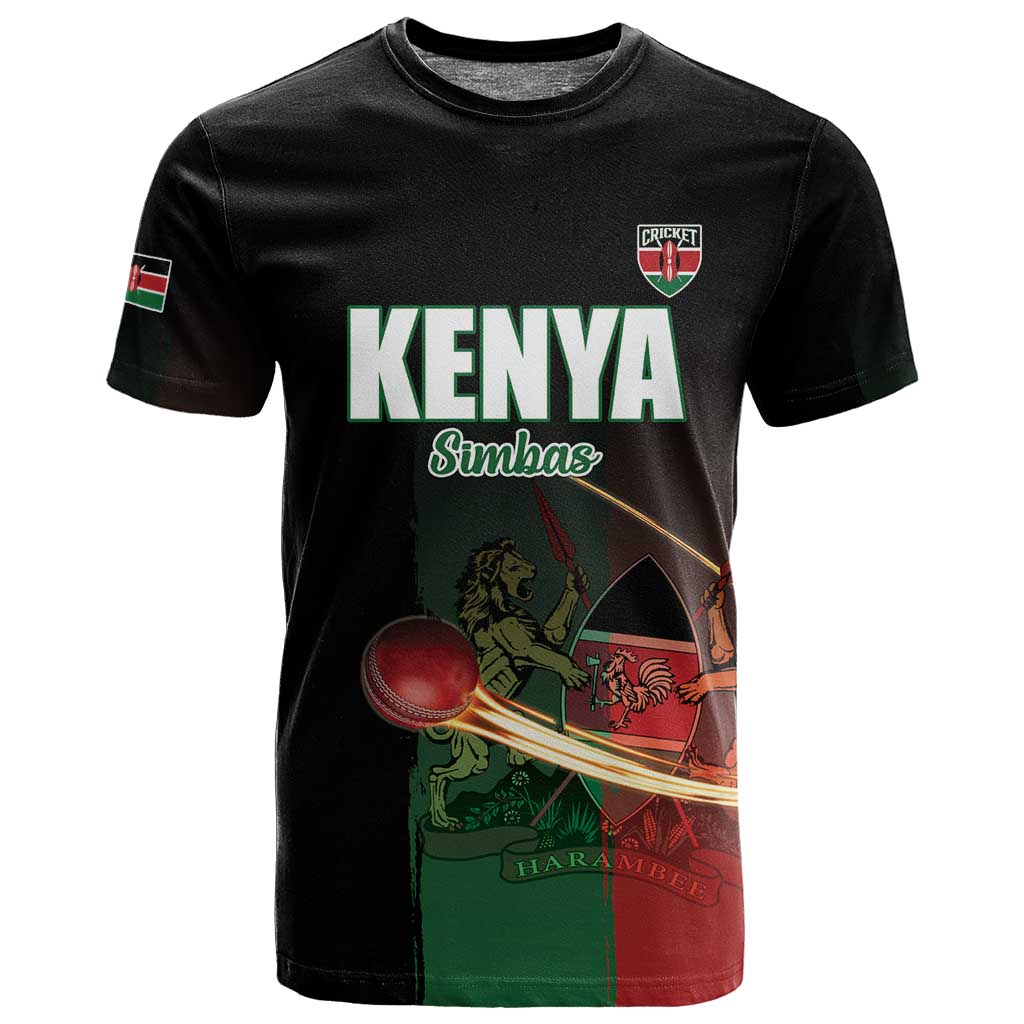 Custom Kenya Cricket T shirt Come On Simbas LT15