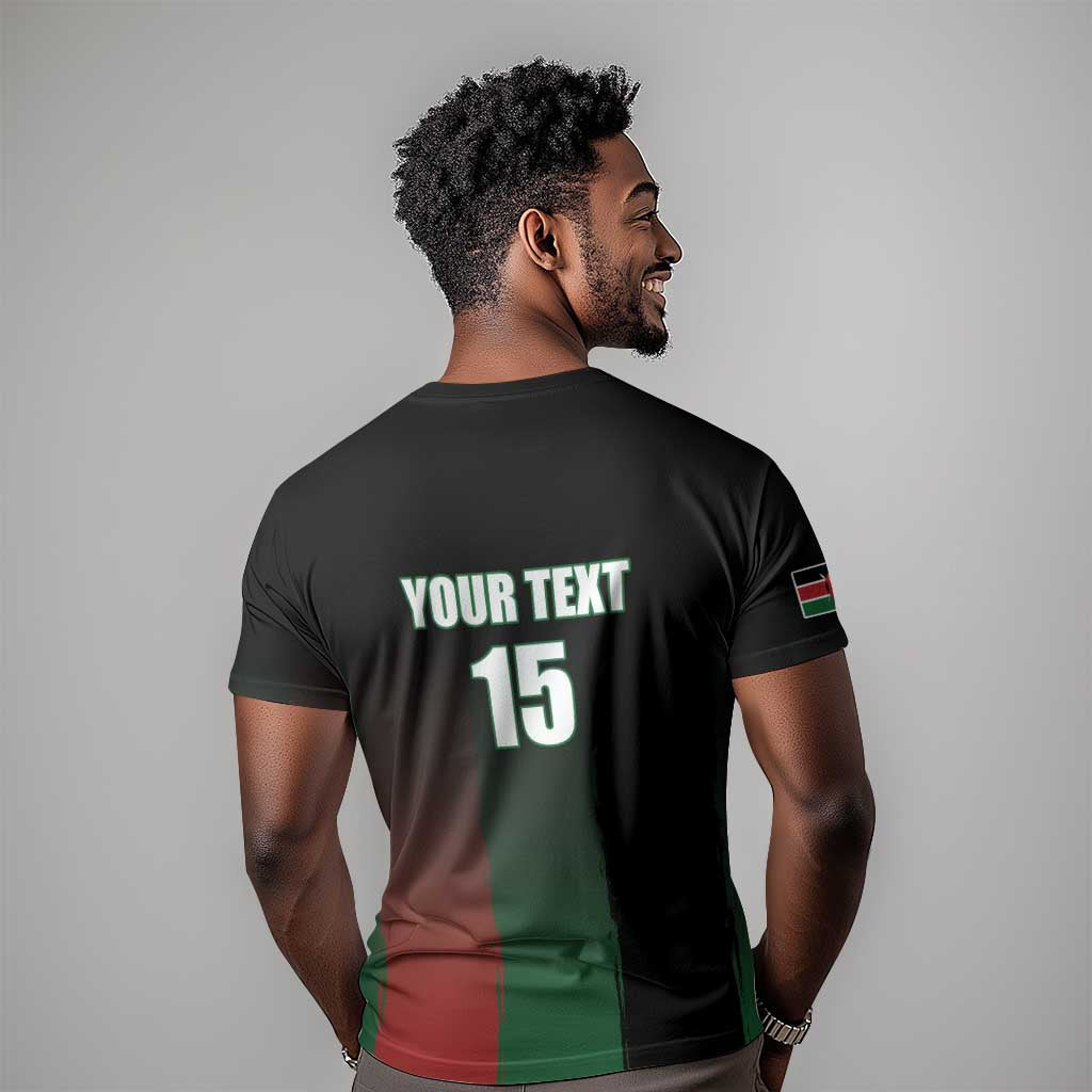 Custom Kenya Cricket T shirt Come On Simbas LT15