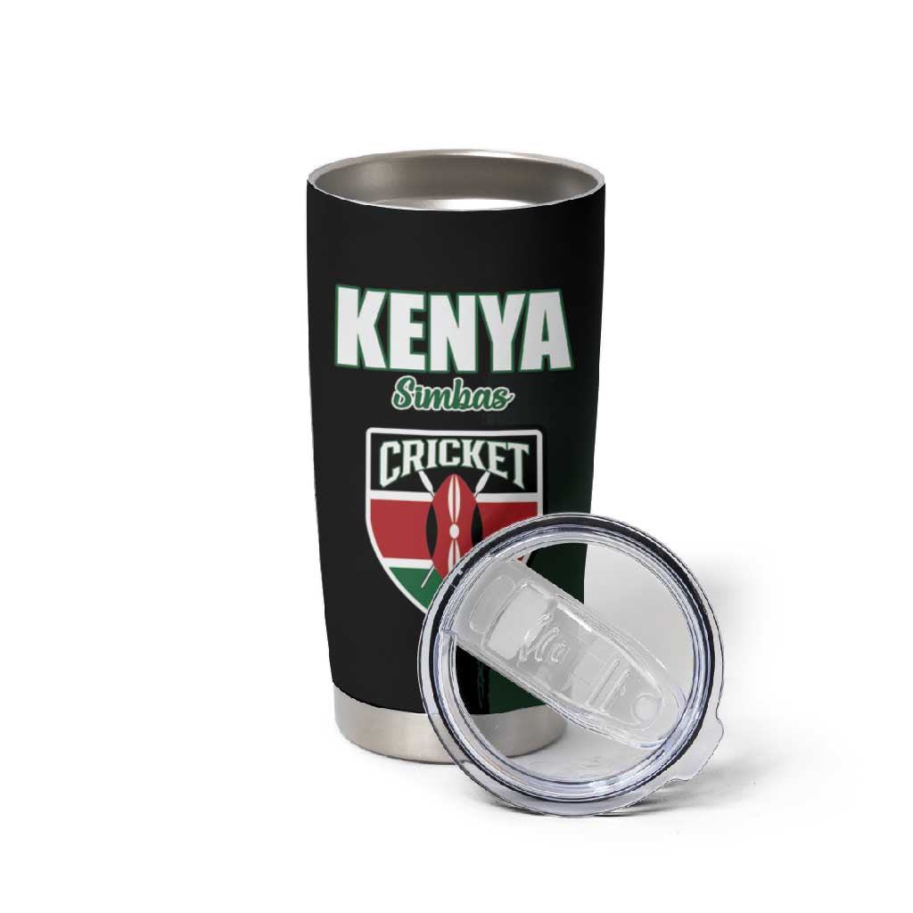 Custom Kenya Cricket Tumbler Cup Come On Simbas LT15