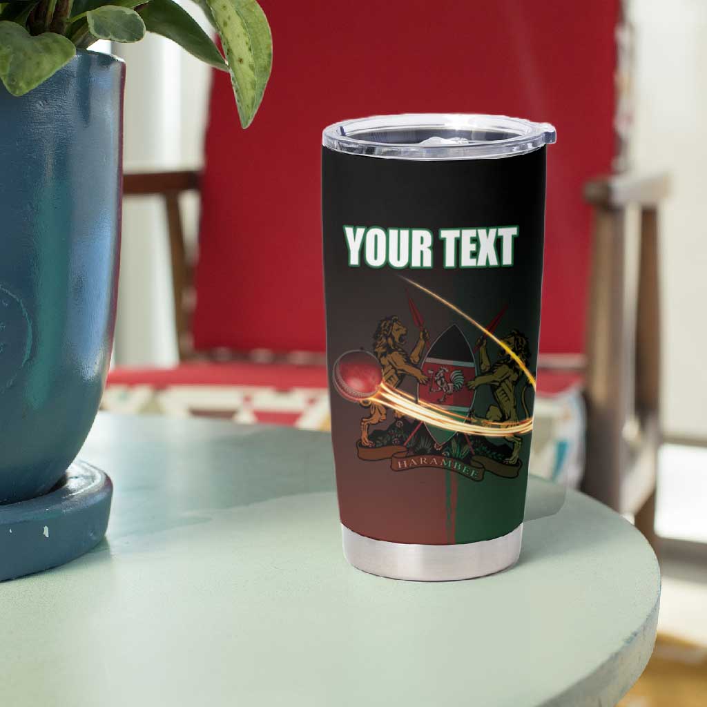 Custom Kenya Cricket Tumbler Cup Come On Simbas LT15