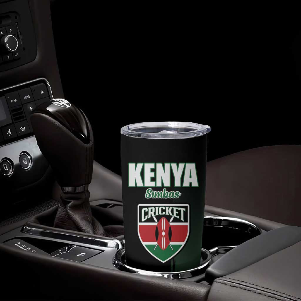 Custom Kenya Cricket Tumbler Cup Come On Simbas LT15