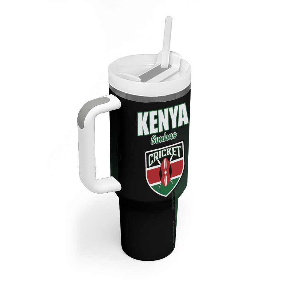 Custom Kenya Cricket Tumbler With Handle Come On Simbas LT15