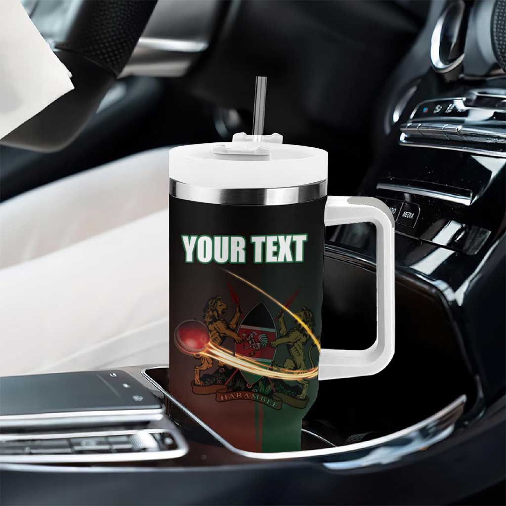 Custom Kenya Cricket Tumbler With Handle Come On Simbas LT15