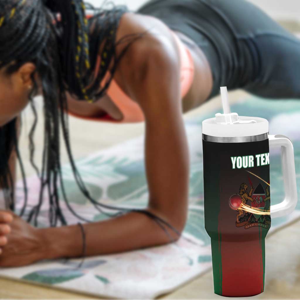 Custom Kenya Cricket Tumbler With Handle Come On Simbas LT15
