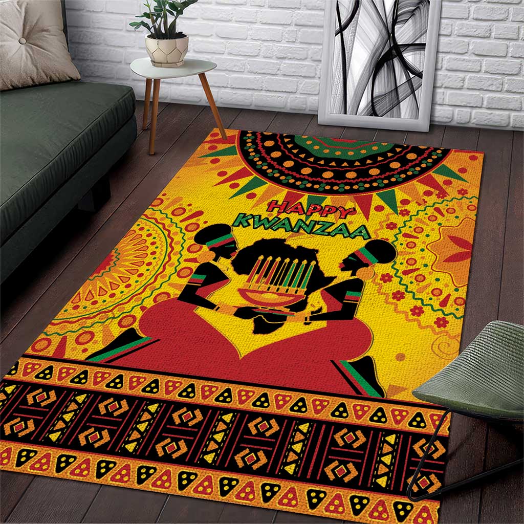 Afro-Americans Kwanzaa Area Rug African Pattern LT15