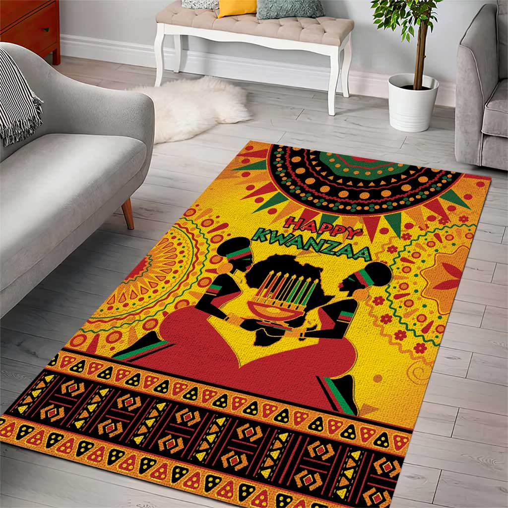 Afro-Americans Kwanzaa Area Rug African Pattern LT15
