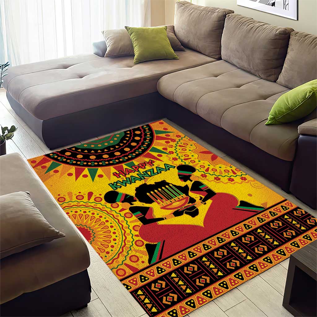 Afro-Americans Kwanzaa Area Rug African Pattern LT15