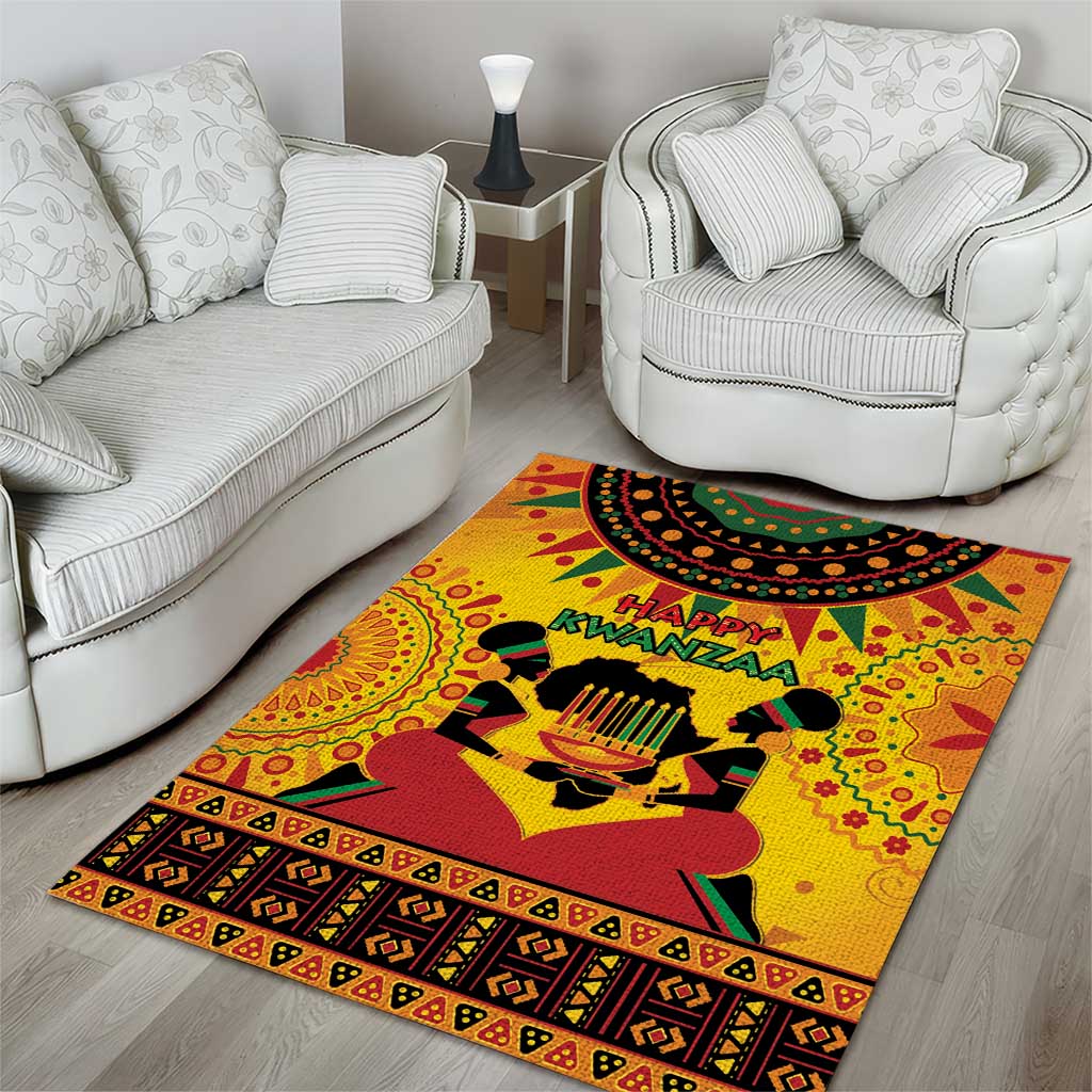 Afro-Americans Kwanzaa Area Rug African Pattern LT15