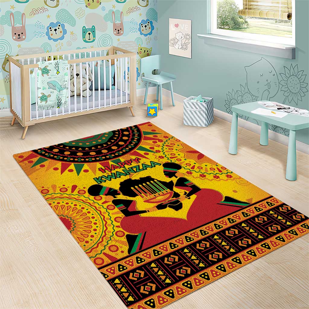 Afro-Americans Kwanzaa Area Rug African Pattern LT15