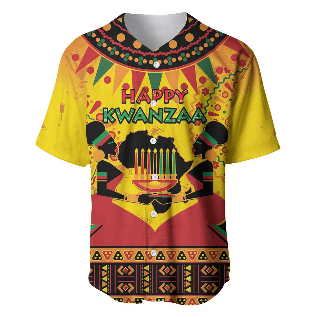 Afro-Americans Kwanzaa Baseball Jersey African Pattern LT15