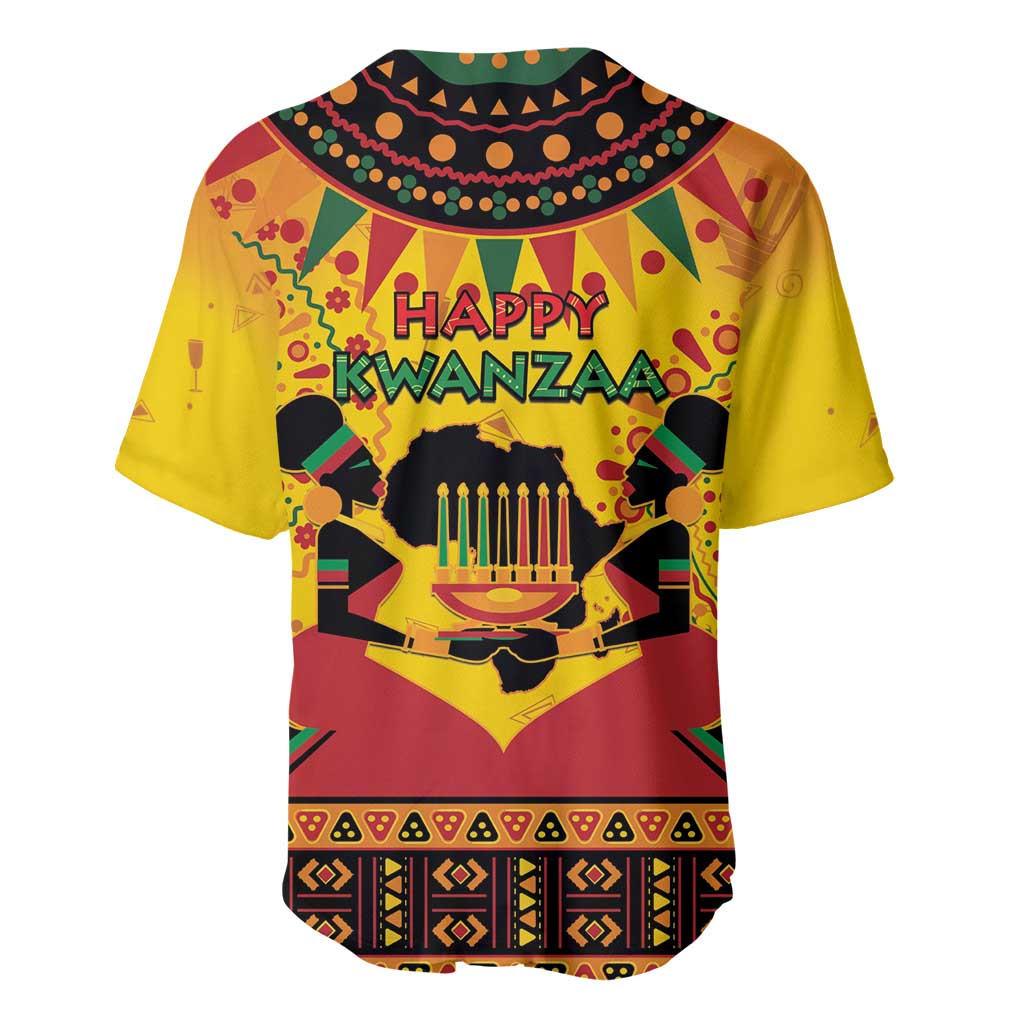 Afro-Americans Kwanzaa Baseball Jersey African Pattern LT15