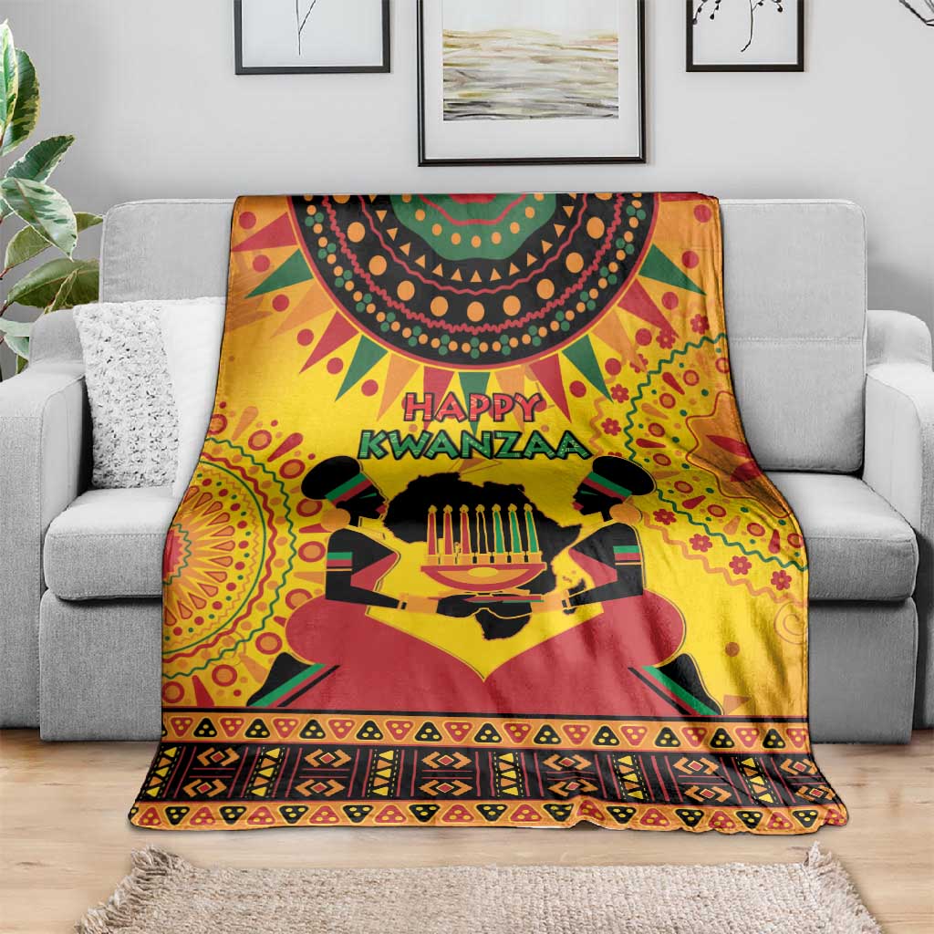 Afro-Americans Kwanzaa Blanket African Pattern LT15
