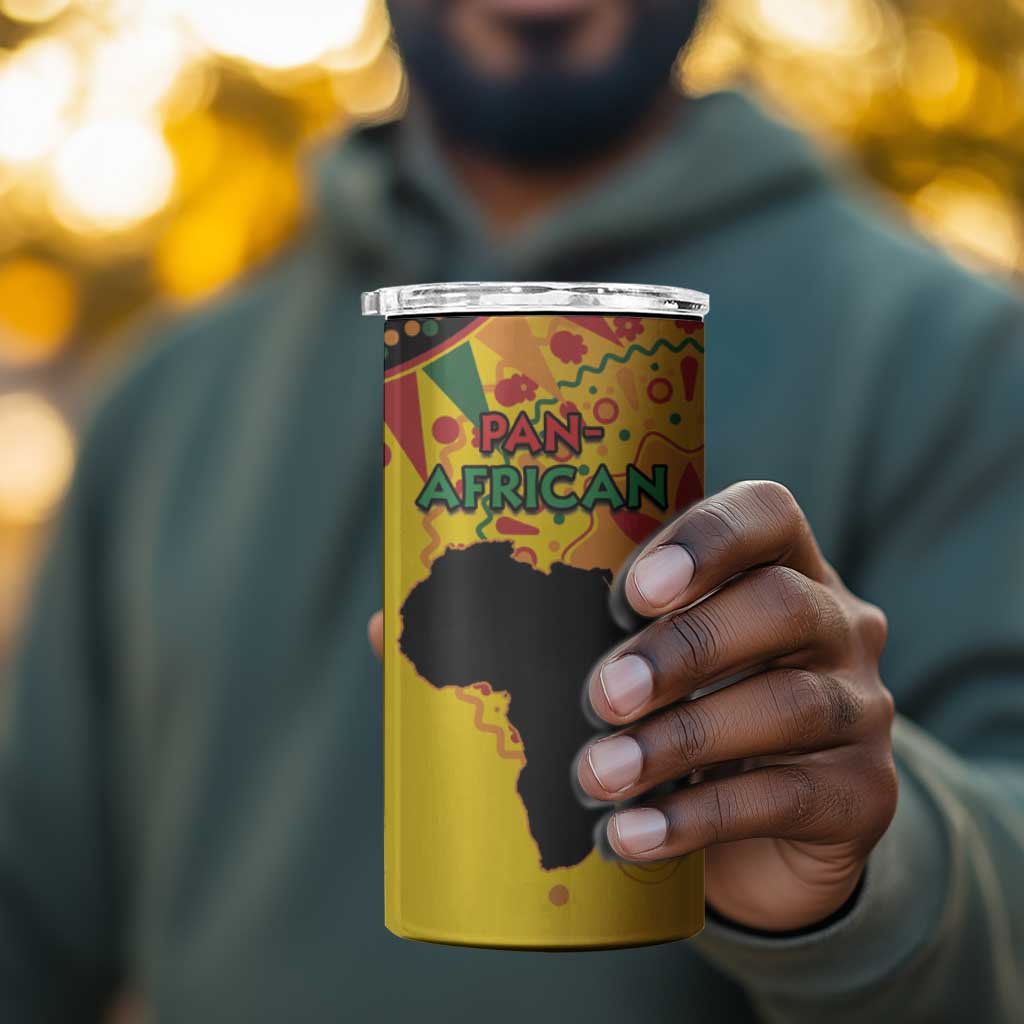 Afro-Americans Kwanzaa 4 in 1 Can Cooler Tumbler African Pattern LT15
