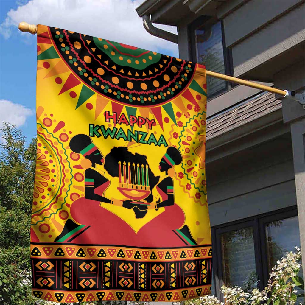Afro-Americans Kwanzaa Garden Flag African Pattern LT15