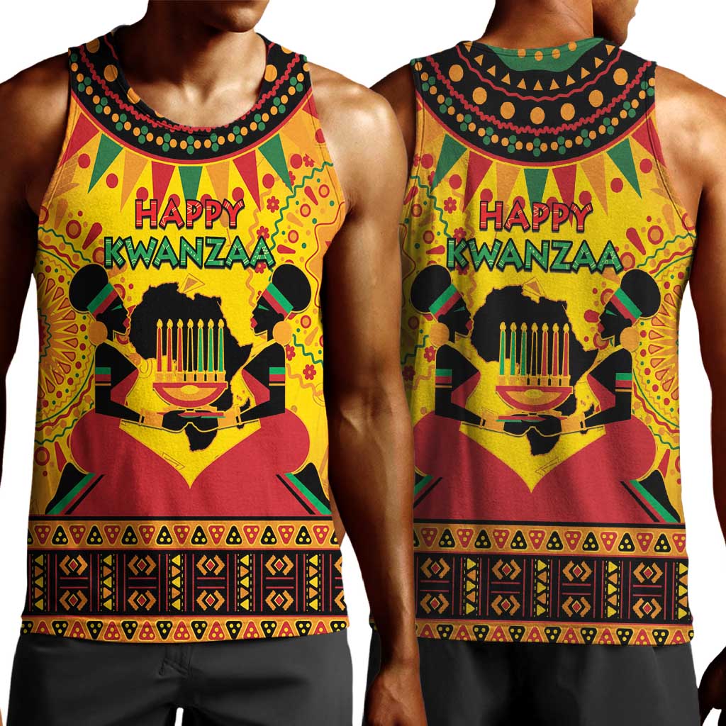 Afro-Americans Kwanzaa Men Tank Top African Pattern LT15