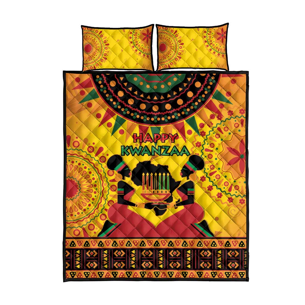 Afro-Americans Kwanzaa Quilt Bed Set African Pattern LT15