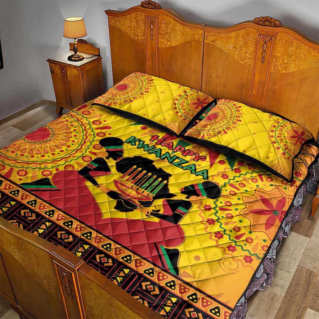 Afro-Americans Kwanzaa Quilt Bed Set African Pattern LT15