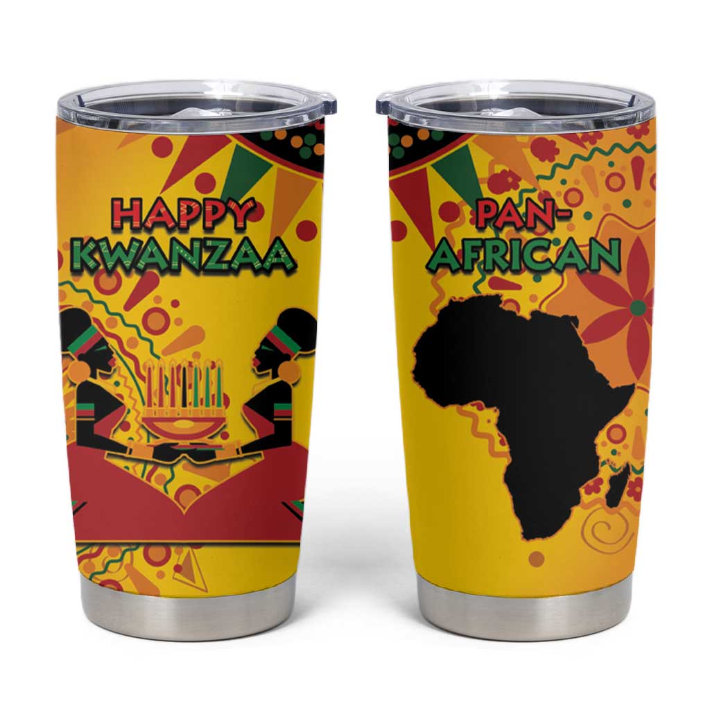 Afro-Americans Kwanzaa Tumbler Cup African Pattern LT15