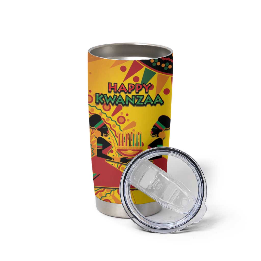 Afro-Americans Kwanzaa Tumbler Cup African Pattern LT15