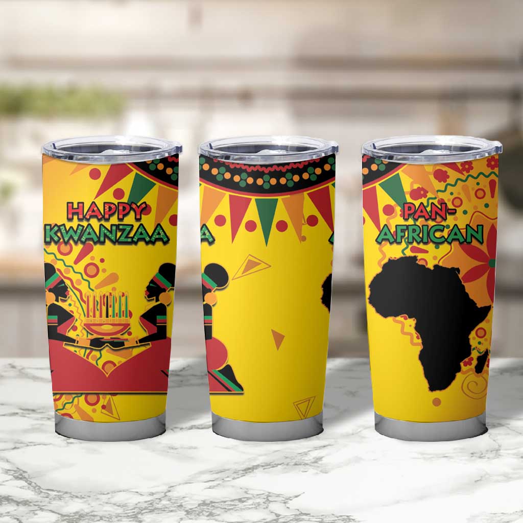 Afro-Americans Kwanzaa Tumbler Cup African Pattern LT15