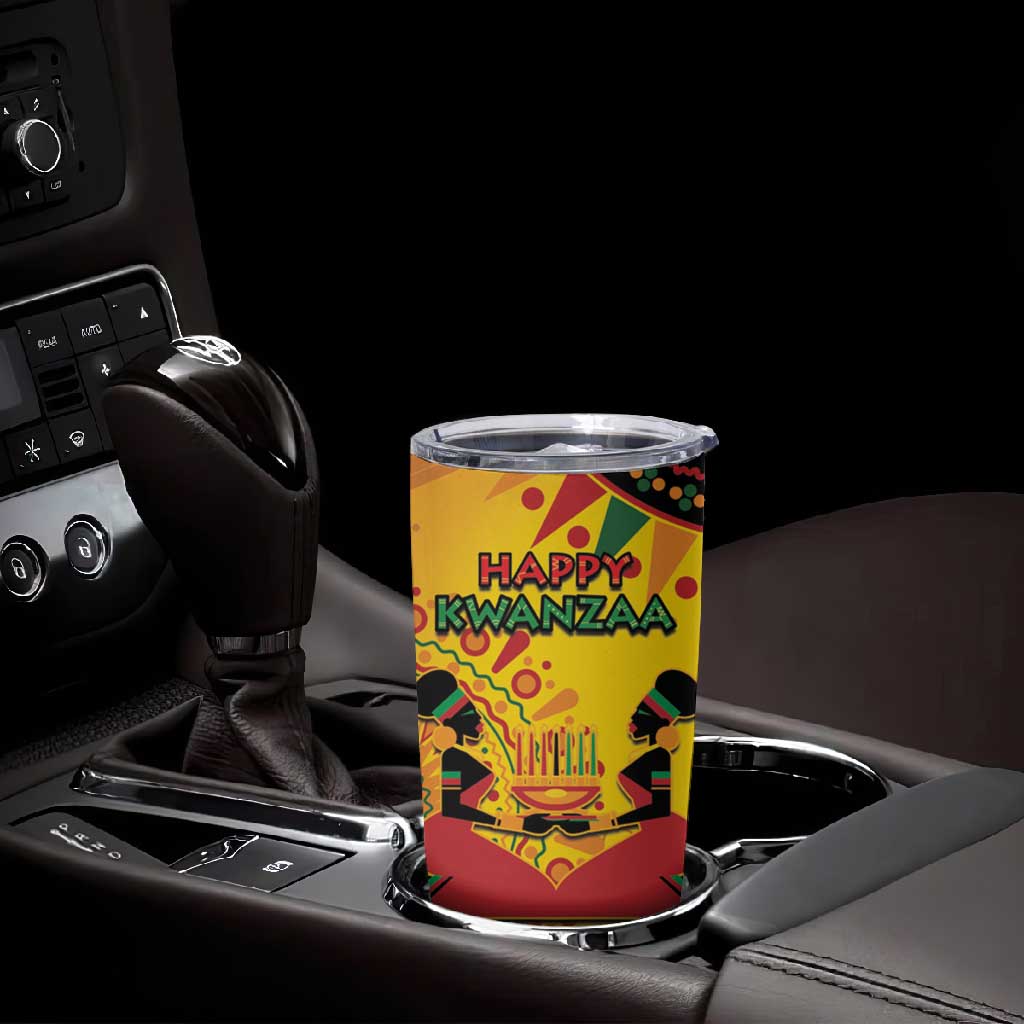 Afro-Americans Kwanzaa Tumbler Cup African Pattern LT15
