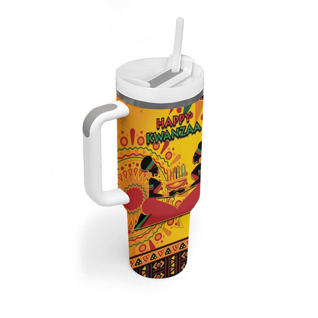 Afro-Americans Kwanzaa Tumbler With Handle African Pattern LT15