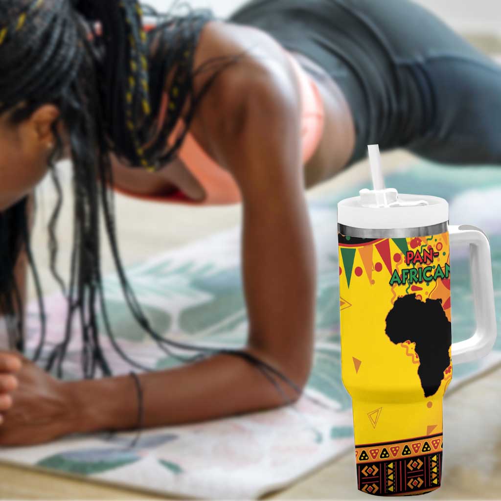 Afro-Americans Kwanzaa Tumbler With Handle African Pattern LT15