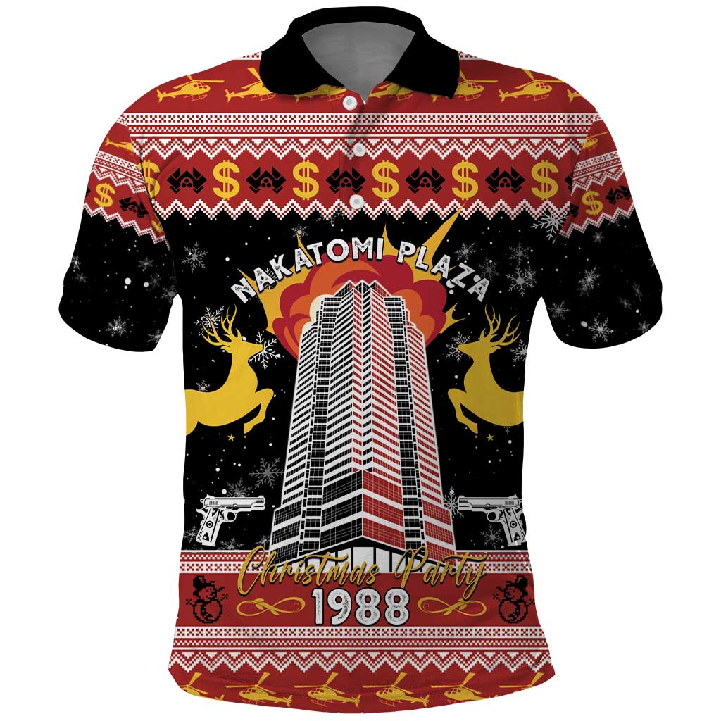 Personalized Nakatomi Plaza Polo Shirt Christmas Party 1988 LT15