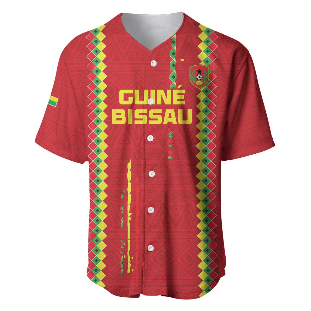 Custom Guinea Bissau Football Baseball Jersey Go Djurtus - African Pattern LT15