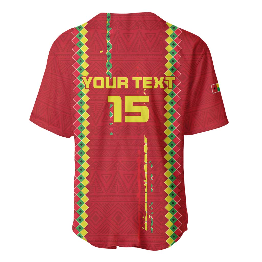 Custom Guinea Bissau Football Baseball Jersey Go Djurtus - African Pattern LT15
