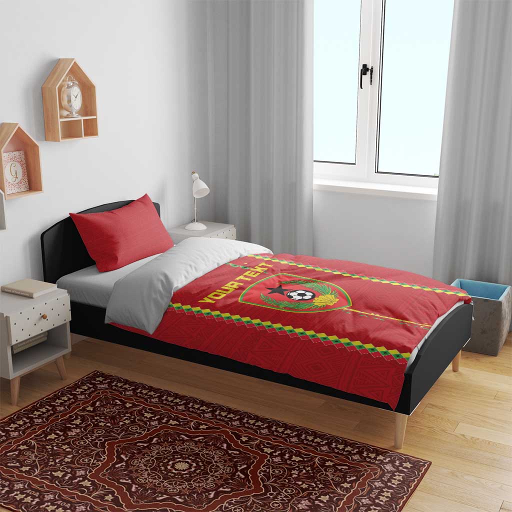 Custom Guinea Bissau Football Bedding Set Go Djurtus - African Pattern LT15