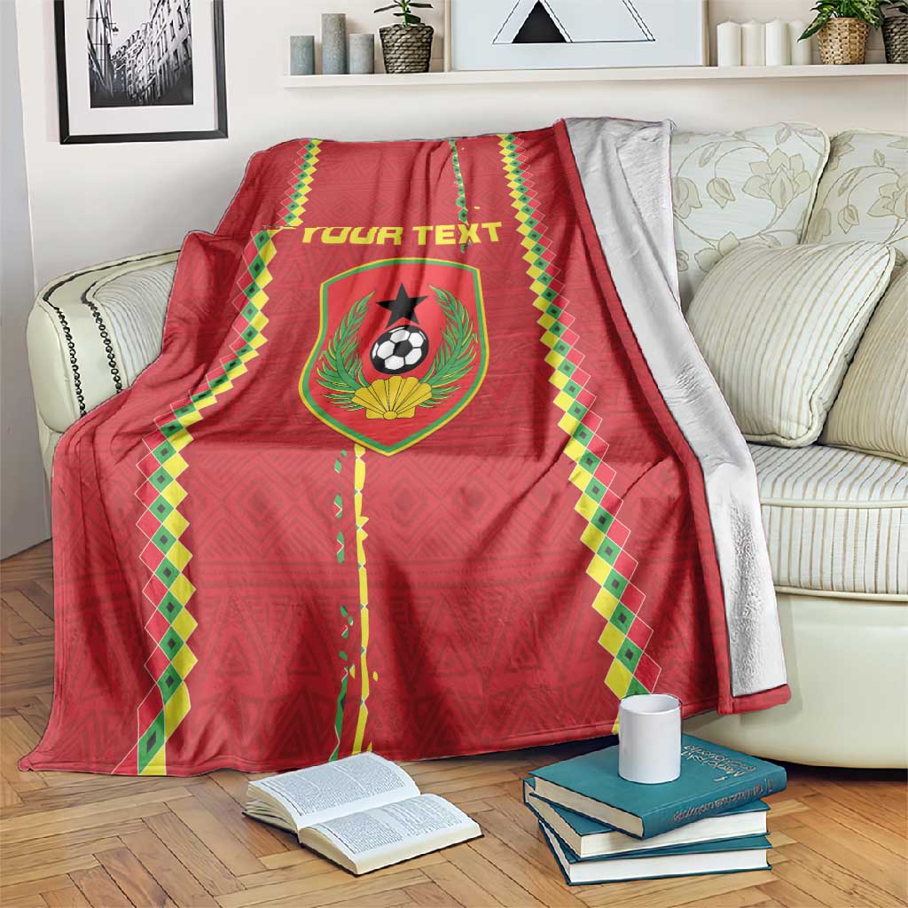 Custom Guinea Bissau Football Blanket Go Djurtus - African Pattern LT15