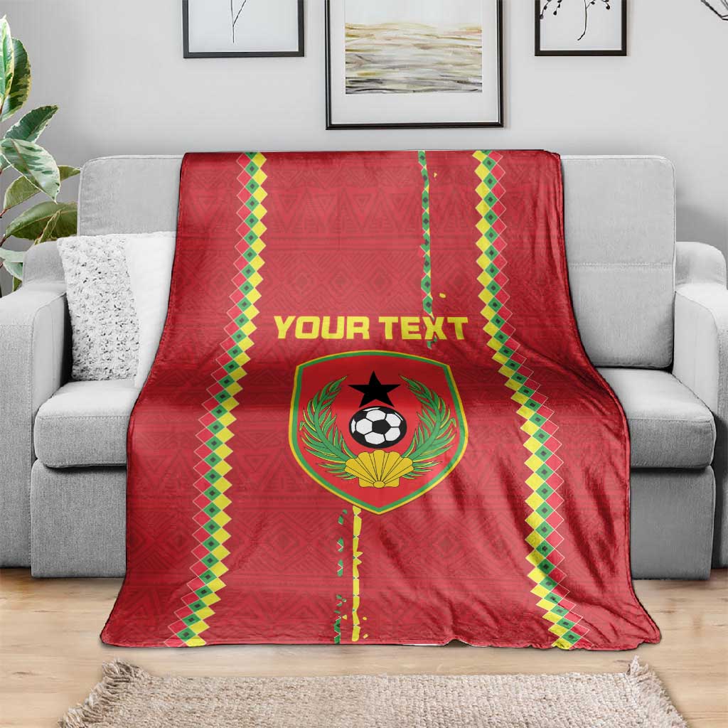 Custom Guinea Bissau Football Blanket Go Djurtus - African Pattern LT15