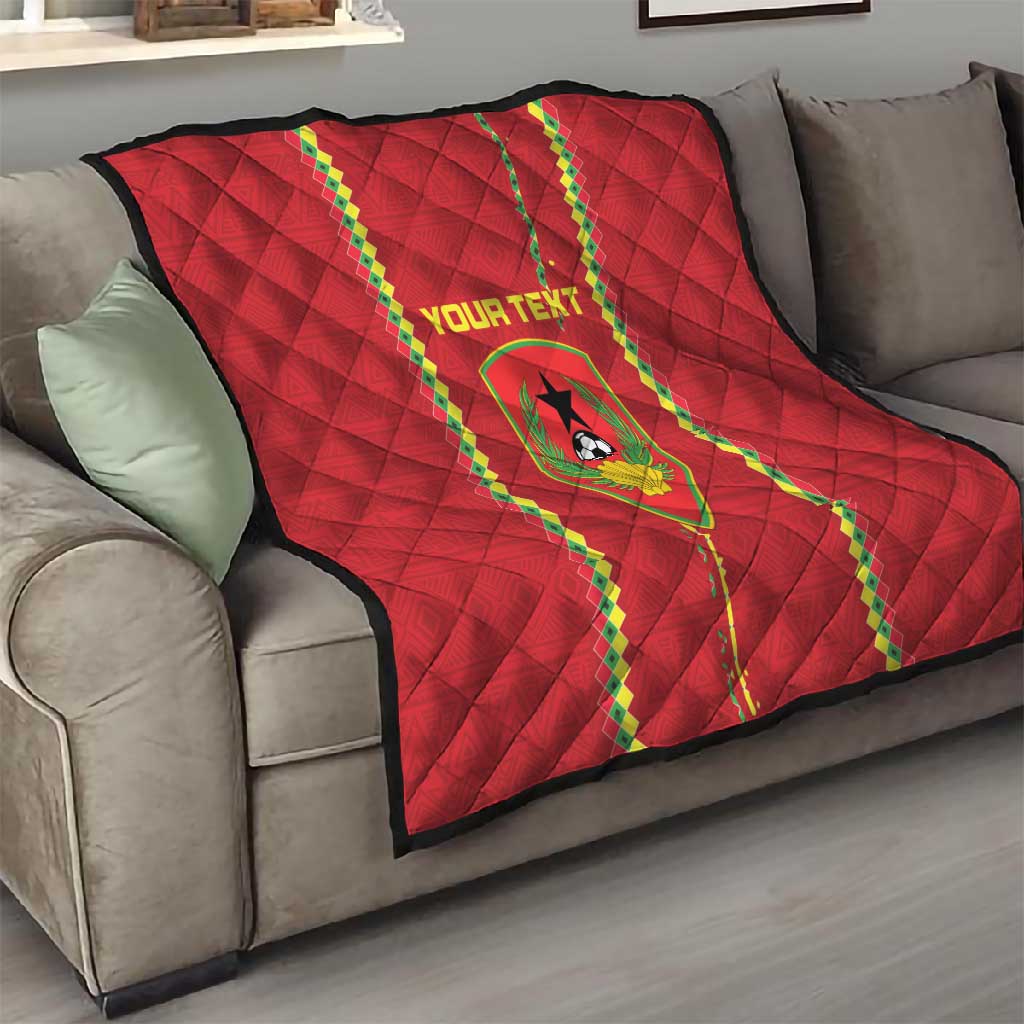 Custom Guinea Bissau Football Quilt Go Djurtus - African Pattern LT15