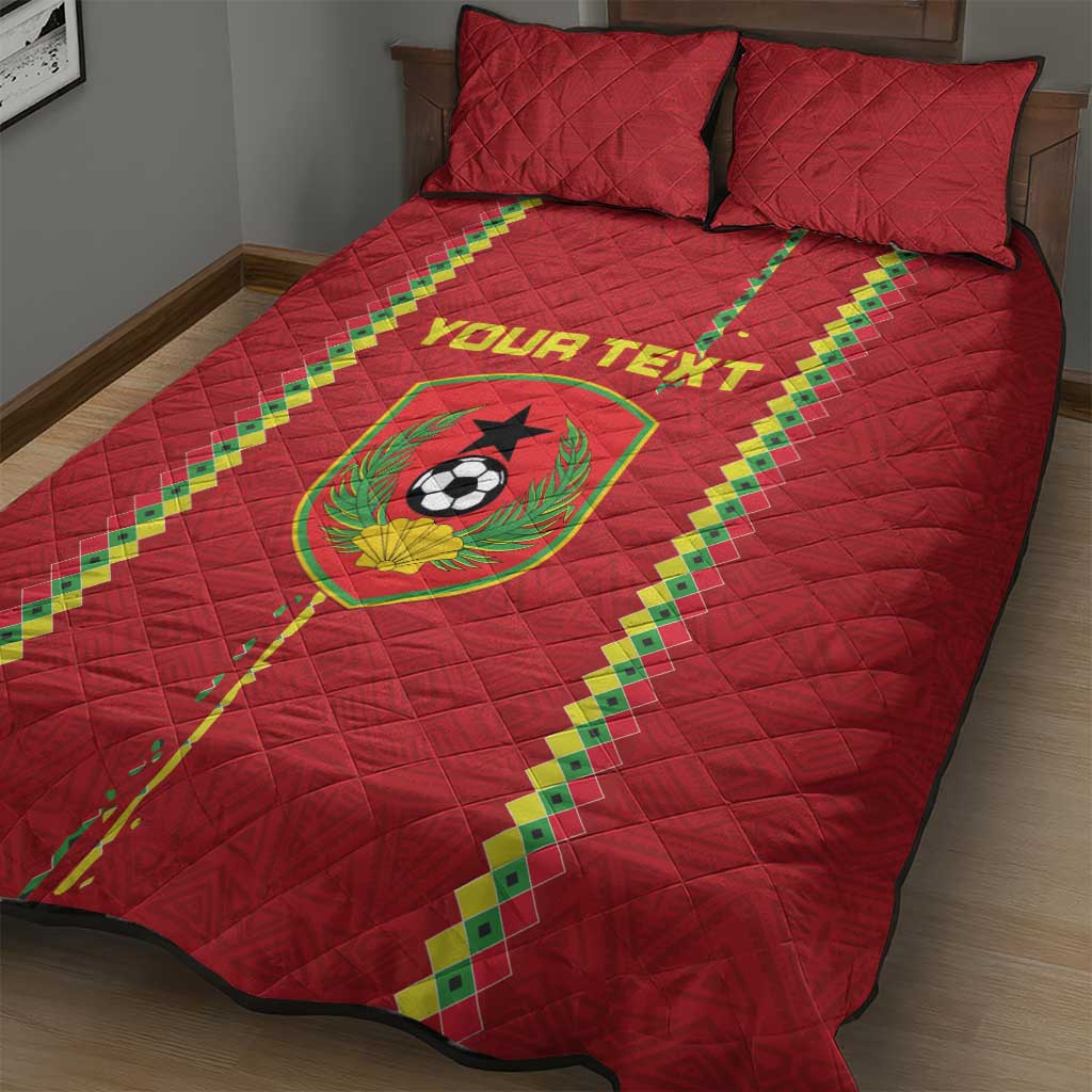 Custom Guinea Bissau Football Quilt Bed Set Go Djurtus - African Pattern LT15