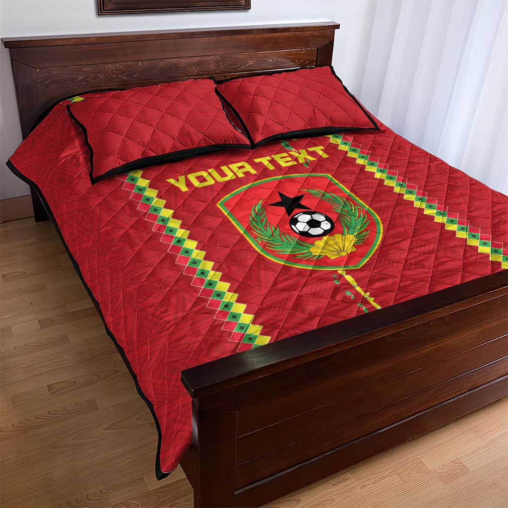 Custom Guinea Bissau Football Quilt Bed Set Go Djurtus - African Pattern LT15