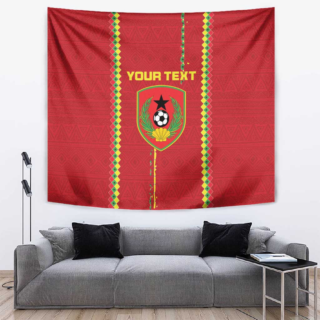 Custom Guinea Bissau Football Tapestry Go Djurtus - African Pattern LT15