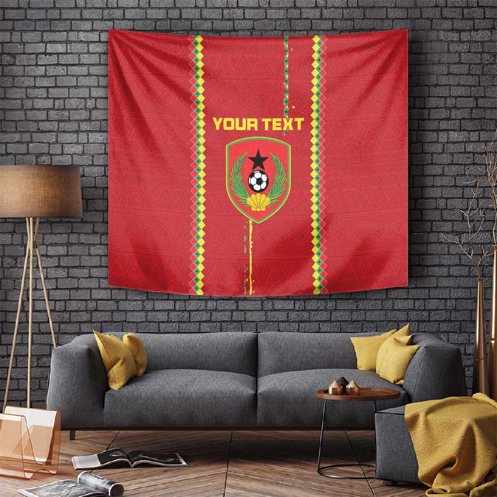 Custom Guinea Bissau Football Tapestry Go Djurtus - African Pattern LT15