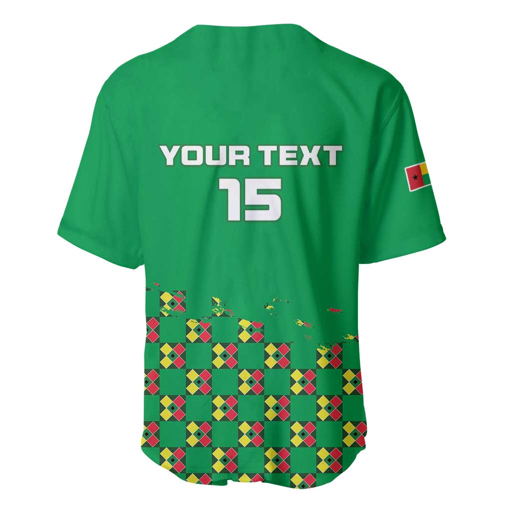 Custom Guinea Bissau Football Baseball Jersey African Wild Dog - Go Djurtus LT15