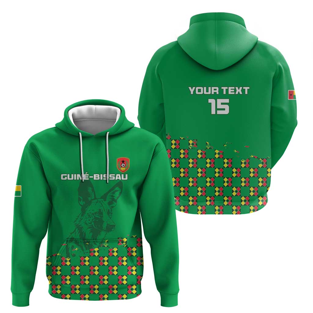 Custom Guinea Bissau Football Hoodie Go Djurtus - Green Ver LT15