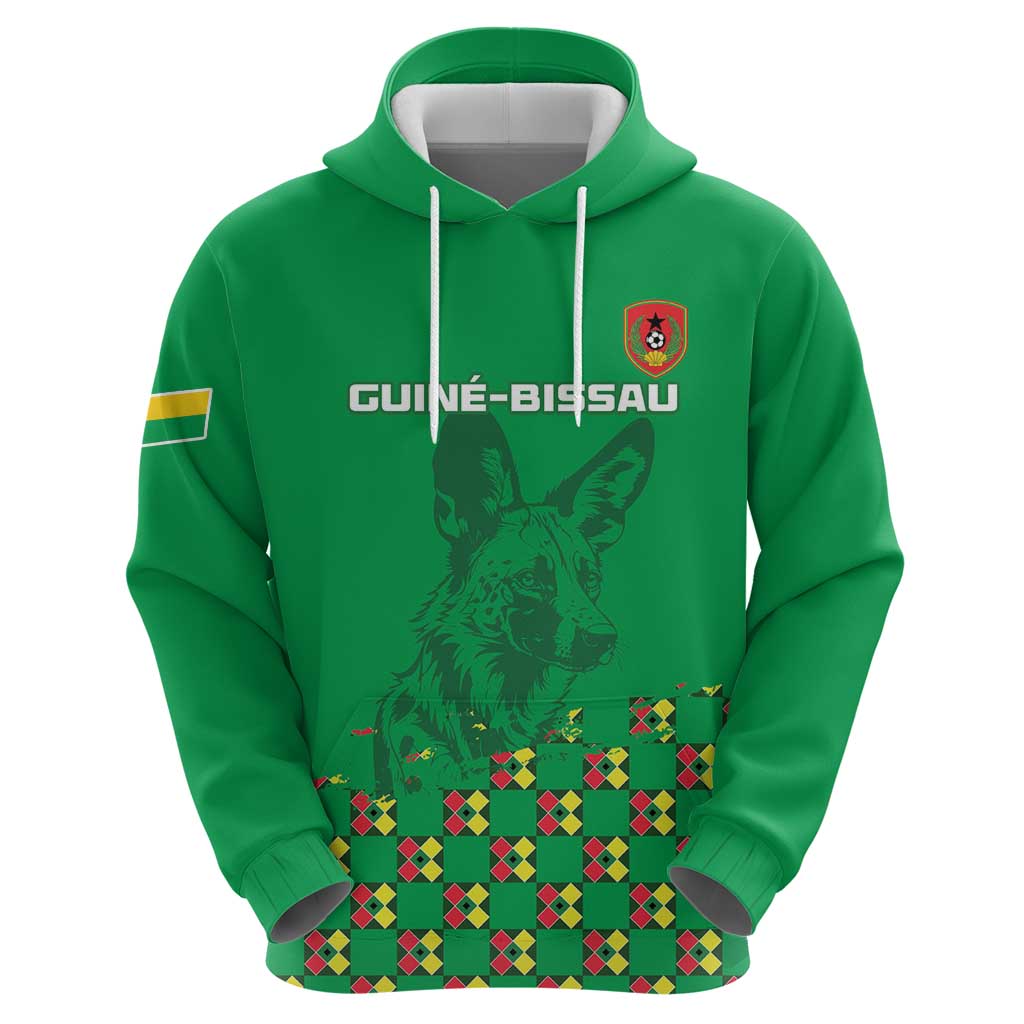 Custom Guinea Bissau Football Hoodie Go Djurtus - Green Ver LT15