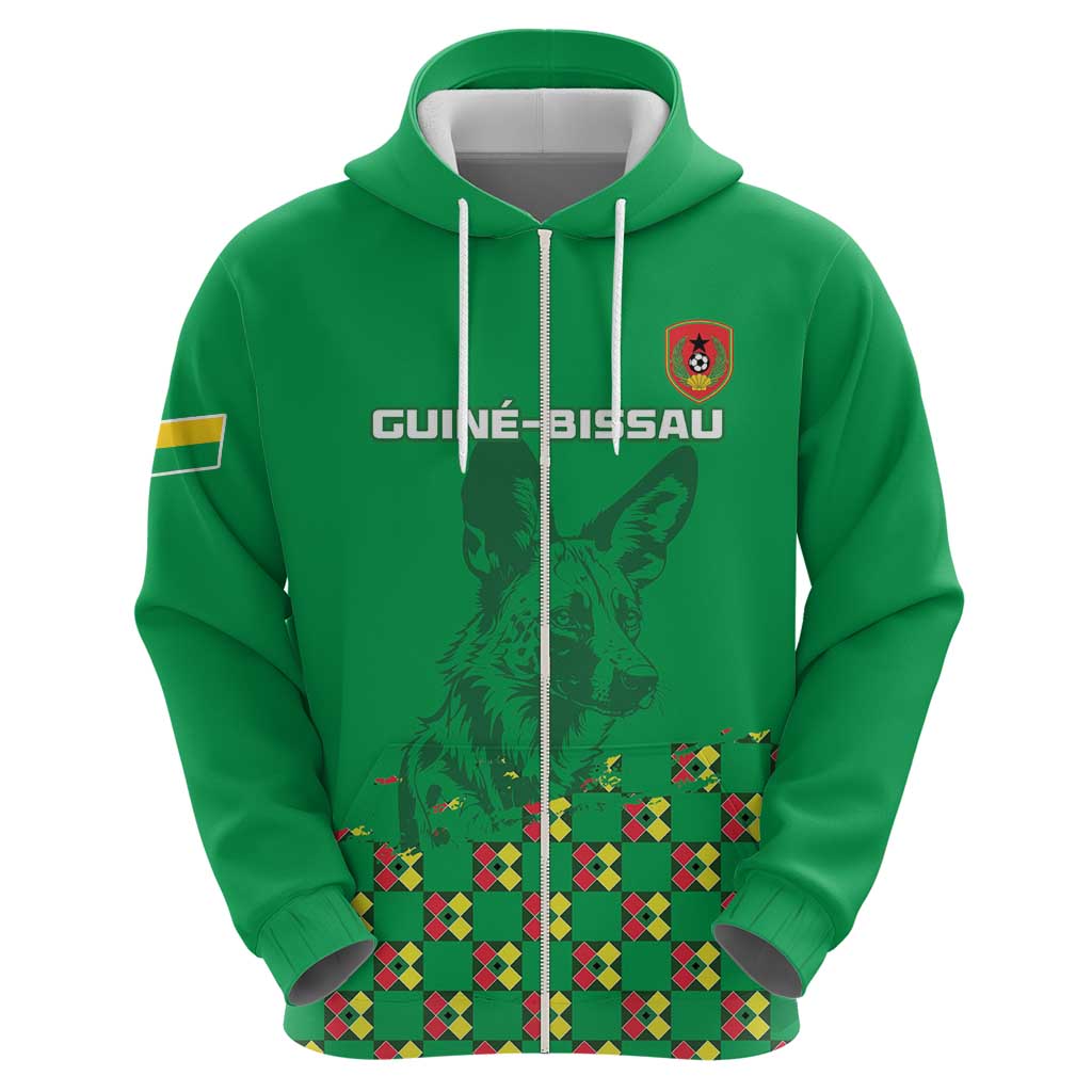 Custom Guinea Bissau Football Hoodie Go Djurtus - Green Ver LT15