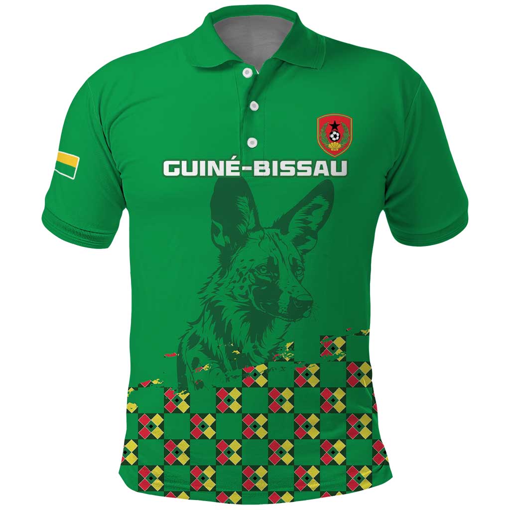 Custom Guinea Bissau Football Polo Shirt Go Djurtus - Green Ver LT15