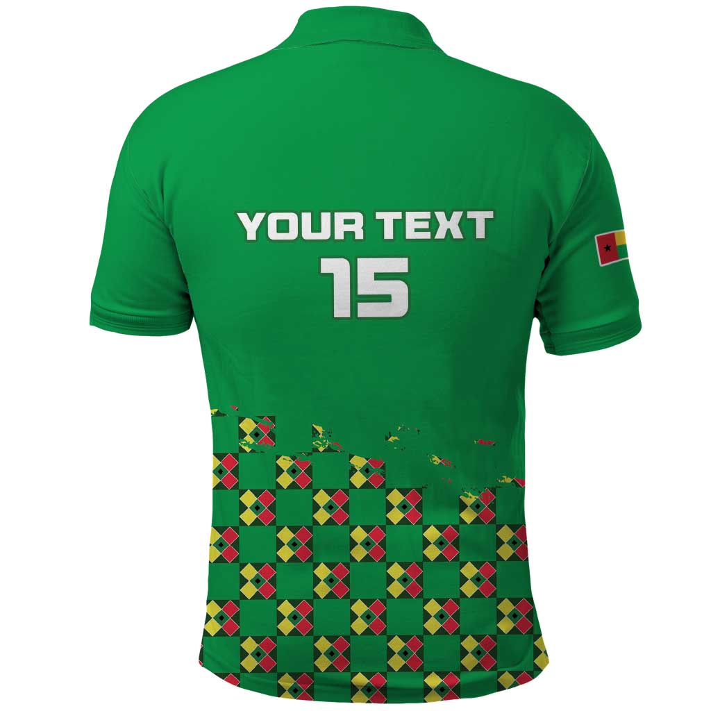 Custom Guinea Bissau Football Polo Shirt Go Djurtus - Green Ver LT15