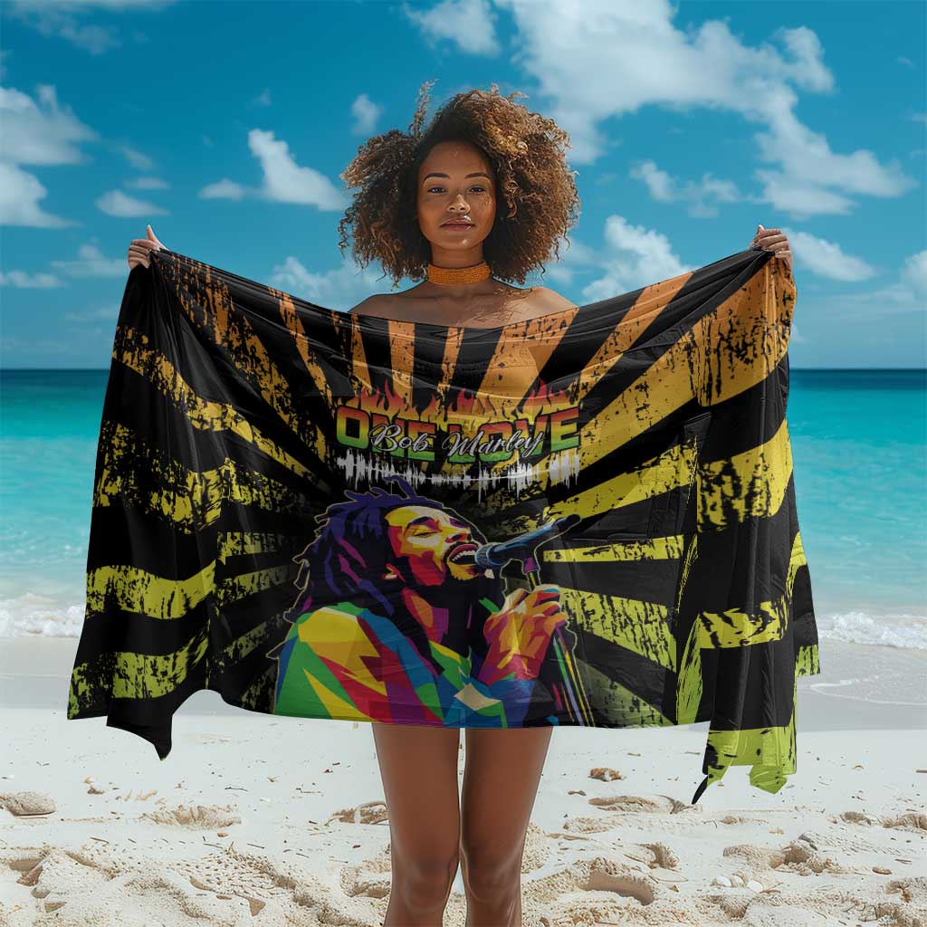 Afro-American Reggae Legend Bob Sarong One Love - Grunge Style LT15