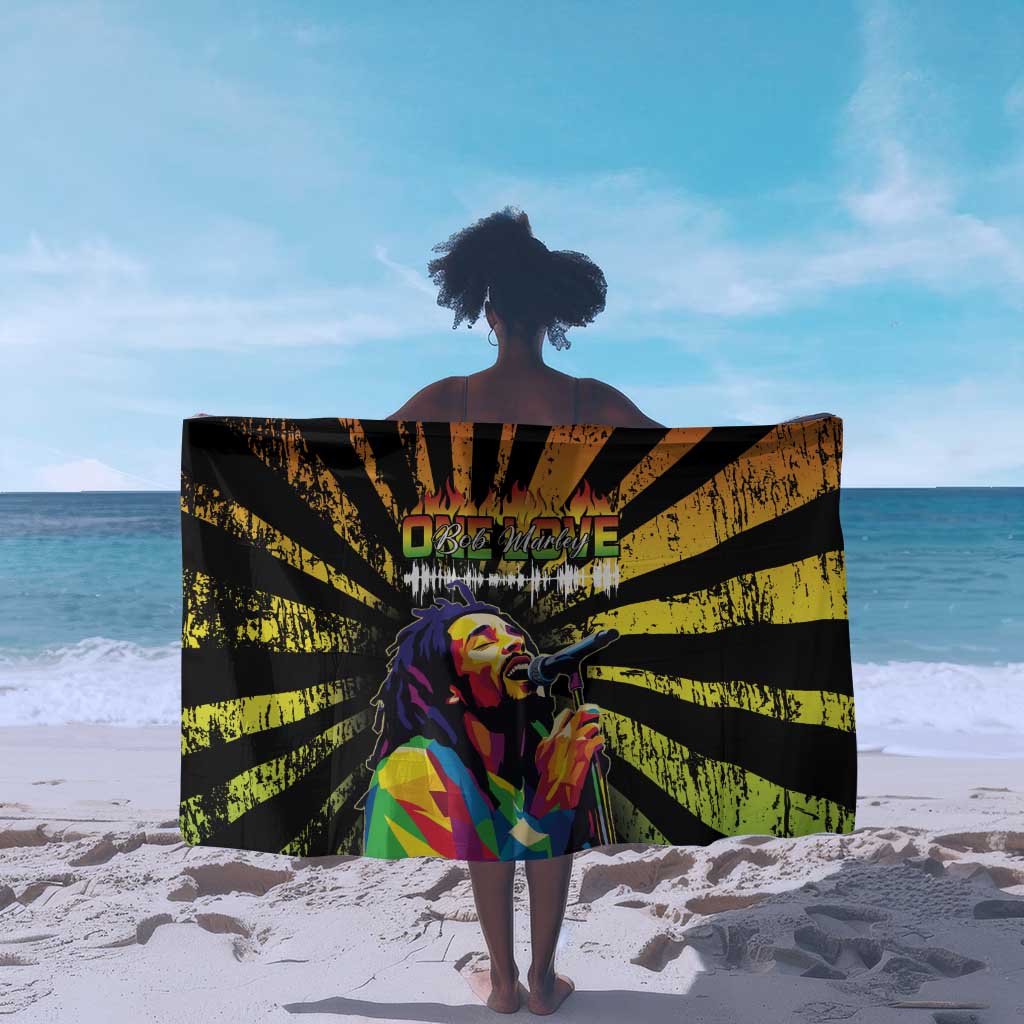 Afro-American Reggae Legend Bob Sarong One Love - Grunge Style LT15