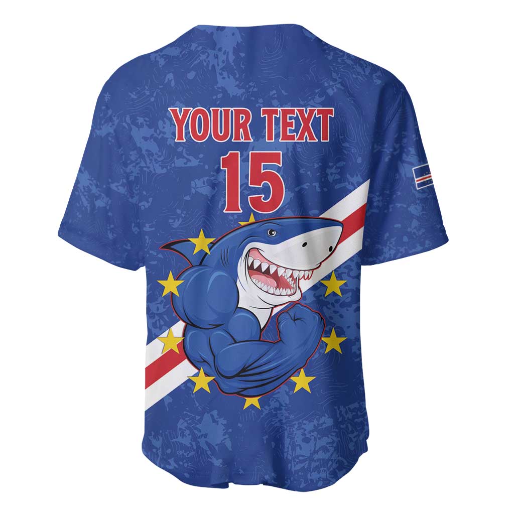 Custom Cabo Verde Football Baseball Jersey Go Tubaroes Azuis LT15