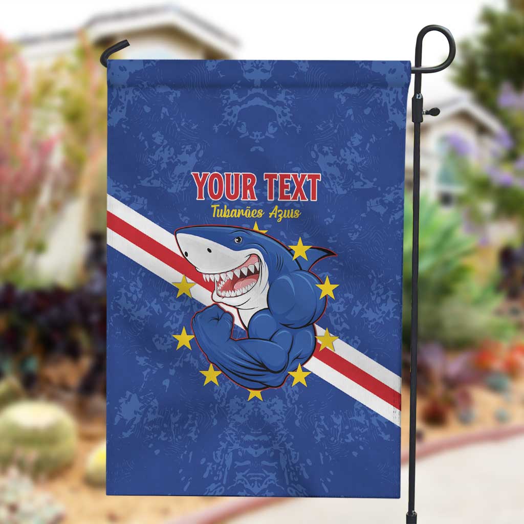 Custom Cabo Verde Football Garden Flag Go Tubaroes Azuis LT15