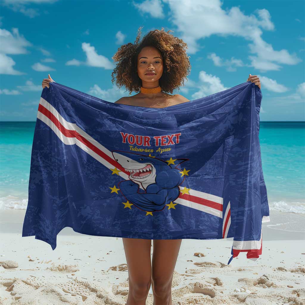 Custom Cabo Verde Football Sarong Go Tubaroes Azuis LT15