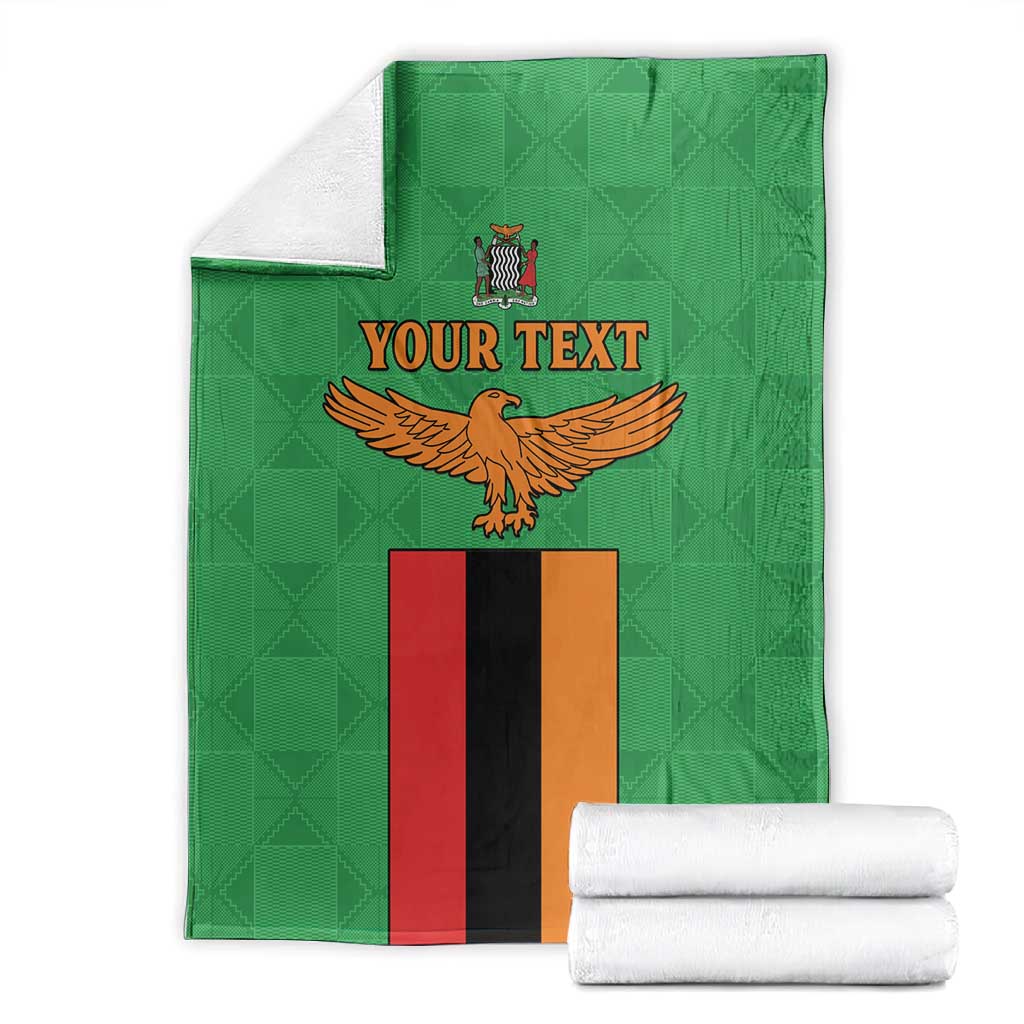 Personalised Afro Zambia Blanket Flag Style Mix Kente Pattern LT15
